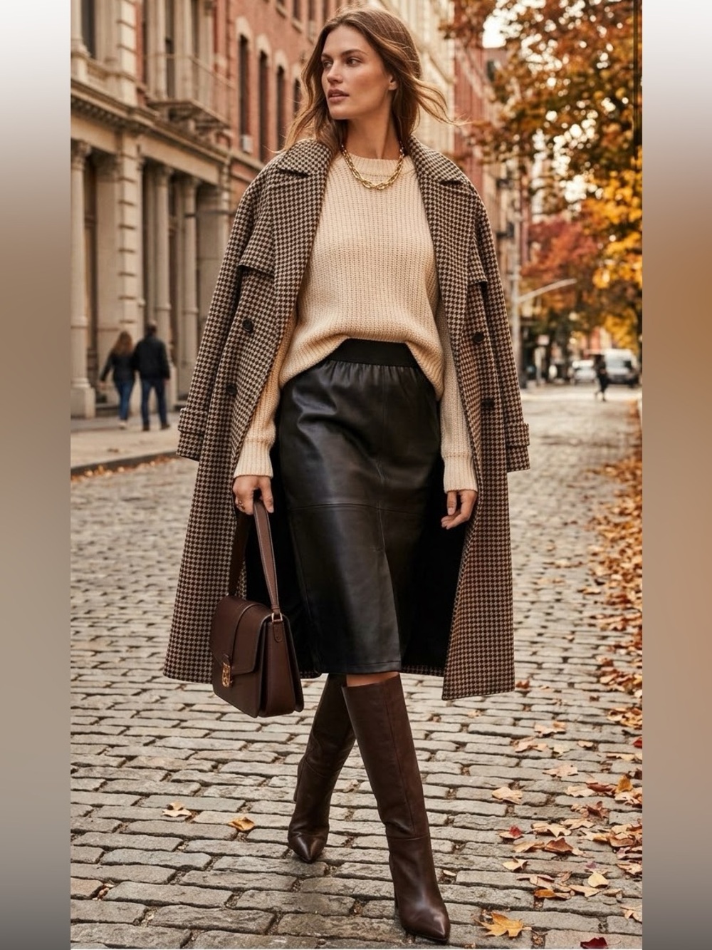 Michael Kors Faux Leather Pencil Skirt Black | Sz. Medium (6-8)